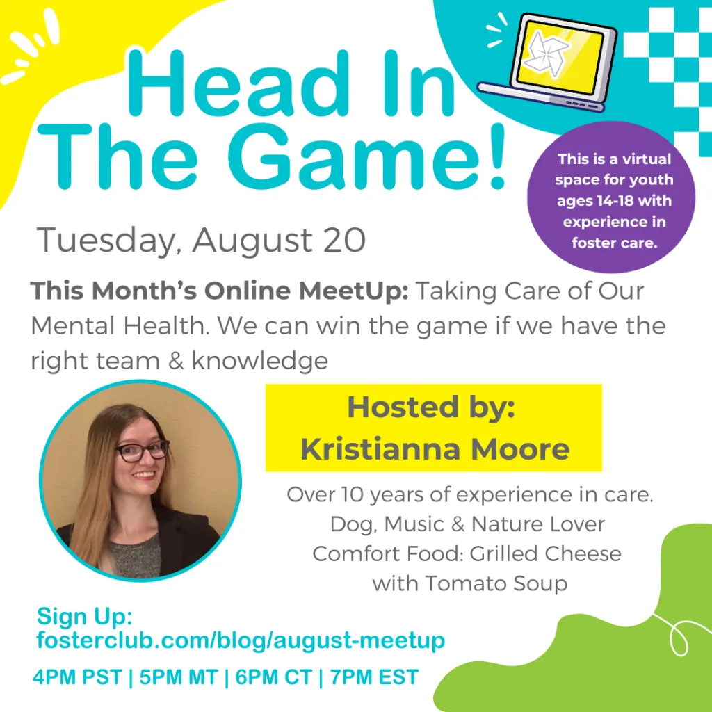August 20th Head in the Game MeetUp information and intro